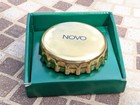 Georg Jensen Bottle Opener Brass Gold Tone Bottle Cap Vtg 1981 Novelty Barware