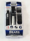 Wahl Beard Cordless Battery Powered Trimmer Kit With Ear Nose Hair Trimmer - New