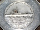 Vintage Us Navy Ship 1902-1962 Sixty Years Destroyers Uss Bainbridge  Metal Tray