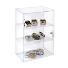 Azar Acrylic Lockbox Countertop Display Case W  3 Shelves 12 375  Wide