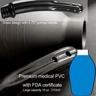 Douche Enema Bulb For Men Or Women - With Anti Back-flow And 8 Shower Black 