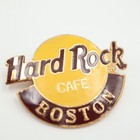 Vintage Hard Rock Cafe Boston Pin Gift Creations Yellow Red Gold Tone