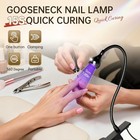Nail Lamp Led Nail Manicure Light Nail Polish Curing Lamps With Black Goosene   