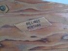 Folk Art Scrap Book Wood Horse Cowboy Billings Montana Hide Hinges Tied Vintage