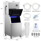 600lb 24h Commercial Ice Maker Freestanding Ice Machine With 360lbs Storage Bin