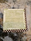 Mackenzie-childs Home Manifesto Cocktail Paper 1 Napkin For Decoupage 