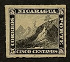 Travelstamps  Nicaragua Stamps Scott  10 - 5c Liberty Cap On Mountain Mint Mogh