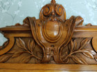 Architectural Victorian Wooden Pediment For Overdoor Of Sidebar Oak 28  Leaves