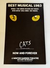 Cats Broadway Play 1983 Winter Garden Theater - Poster Window Card Stock 14   x22   