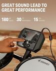 Donner Ded-80 Electric Drum Set 5 Drum 3 Cymbal With Throne Headphone 180 Sounds