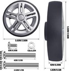 Luggage Suitcase Replacement Wheels 55mm Wear-resistant Mute Suitcase Luggage