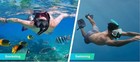 Adult Snorkel Mask Set Anti Fog Scuba Diving Goggles Panoramic View 180  