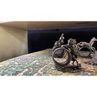 Reed And Barton 1824 Collection Figural Napkin Rings Complete Set Of 8