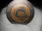 100  French Angora White Rabbit Hair Knitting Yarn Belangor Joseph Galler 33yds