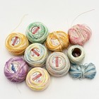 Vtg 10ct Star Tatting Thread Cotton Crochet Mixed Variegated Colors New   Used