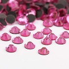 Crystal Hotfix Rhinestone machine Cut Stone 1440pcs pkg  dk pink ss10 3mm 