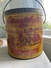 Vintage Campbell Coffee Tin Pail 4 Lb   Campbell Holton   Co   Bloomington  Il