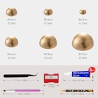Flat Back Pearls Rhinestones For Bedazzling Kit 60g Antique Gold