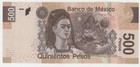 Mexico 500 Pesos 27-10-2014 Pick 126 Serie An Unc Uncirculated Banknote F  Kahlo
