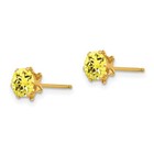 Madi K Cz Round November Birthstone Post Earrings 5mm 14k Yellow Gold Women s