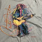 Vintage 80s 1986 Carlos Santana Beyond Appearances Concert Tour L Gray T-shirt