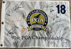 2009 Pga Championship Flag Hazeltine Signed By 19 Major Winners  Faldo   More