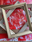 Lot Of  3 Vintage antique Wood Carved Gold Ornate Picture Art Photo Frames