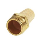 1 Pcs 1  Male Thread Sintered Bronze Pneumatic Exhaust Muffler Silencer