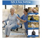 Redtoy Transfer Bench Sliding Swivel Padded Seat Safety Belt 450 Lb Blue