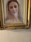 Beautiful Blessed Mary Matted Ornate Gold Frame