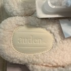 Auden Women s Slip-on Moccasin Slippers Faux-fur Lined Shell White blue 7