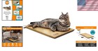 Mocha tan Heated Cat Bed - Thermo-kitty Pad For Warm Indoor Comfort - 12 5x25