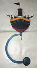 Vintage Panama Boat Ship Metal Rocking Pendulum Toy W o Base  Free Shipping