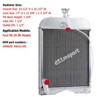 3 Row Aluminum Radiator Fits For Ford 2n 8n 9n Tractors  8n8005 86551430