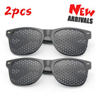 2 Pair Small Hole Glasses Eyes Correction Exercise Eyesight Care Improvement New