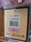 Nwt Maya Brooke Dress Set  Size 10  Rose Gold  Mother Of Bride  Wedding Guest