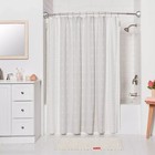 Dual Tension Or Wall Mount Curved Shower Rod Silver Tapered End 50  To 72  Long