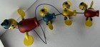 Vintage 1950s 1960s Fisher Price Gabby Goofies Wooden Duck Pull Toy As Is