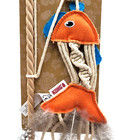 Kong Naturals Teaser Fish Wand Interactive Catnip Cat Toy