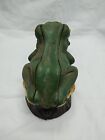Vintage Frogs Cast Iron Mechanical Coin Bank 7 5 