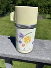 Vintage Aladdin Floral Pattern Lunch Box Thermos 