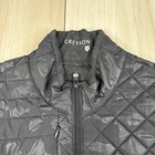 Greyson Mens Black Tpc River Highlands Wolf Logo Full Zip Golf Puffer Vest M