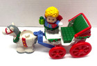 Fisher Price Little People Christmas Tree Lighting In Discovery Park Cart Horse