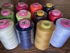 Clearance Sale Lot Box Of 12 Big Spools Sewing Thread T27 Quality Assorted Color
