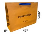 Classic Louis Vuitton  Orange Med Shopping Gift Bag  17    X 12 125    X 5   