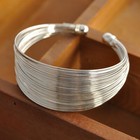 Elegant Charm 925 Sterling Silver New Fashion Wristband Bracelet Bangle Cuff