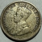 Canada - George V - Silver 10 Cents - 1936 - Km-23a - Free Usa Shipping 