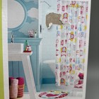 Circo Owl Fabric Shower Curtain Girls Bath Decor Pink Aqua Yellow 72x72 New