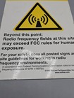 Vtg Caution Radio Frequency Fields At This Site May Exceed Fcc Rules Metal Sign