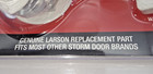Larson Storm Door Latch Push Button Euro Fits Most Other Brands White 0923041724